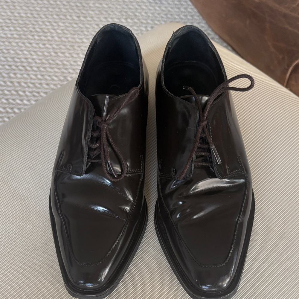 COS Elegant Brown Leather Women's Flats